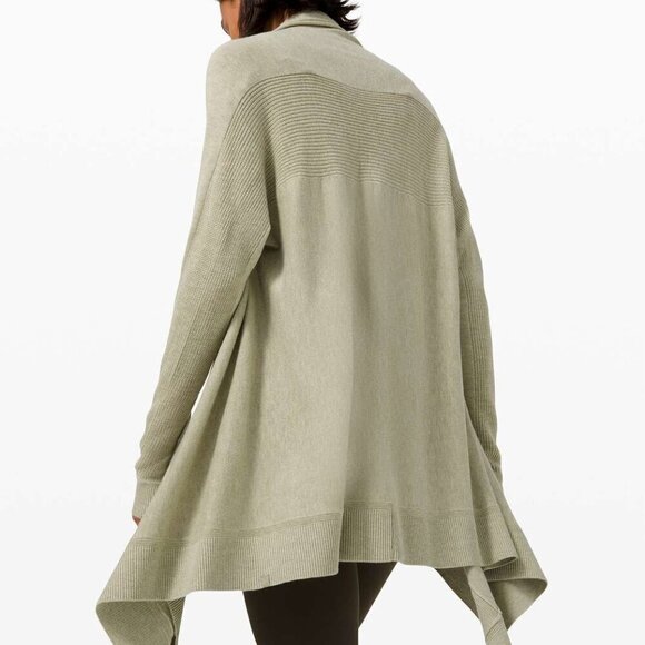 Lululemon Cashlu Knit Wrap- Cashmere Blend Reversible Wrap Cardigan-Size 4(2021) - Picture 3 of 13